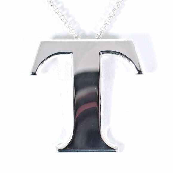 Tiffany & Co 925 T Motif Pendant //j6-11